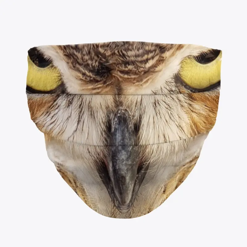 Close Up Great Horned Owl Mask